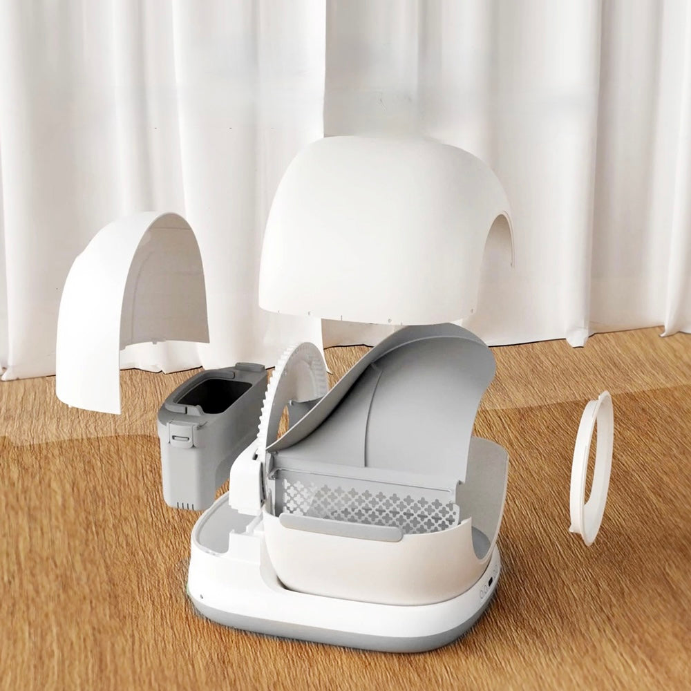 litière pour chat autonettoyant avec caméra 1080P HD