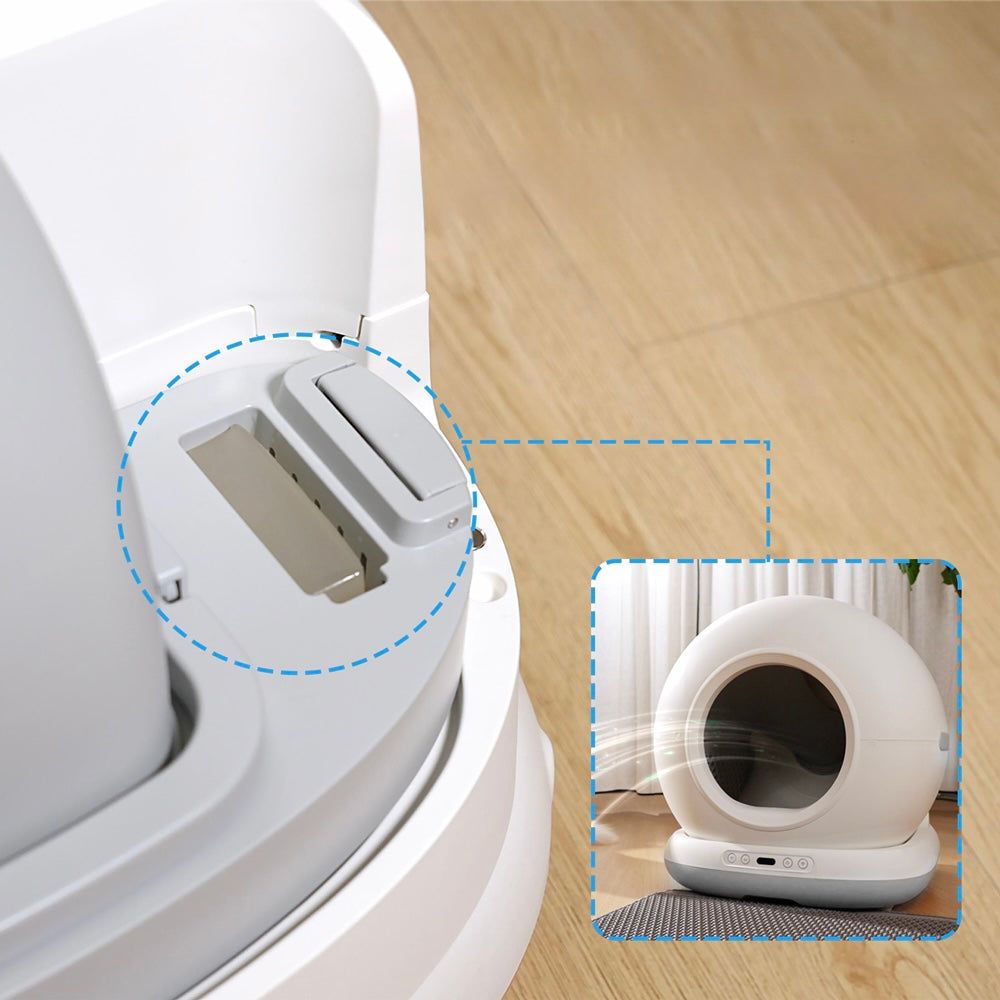 litière pour chat autonettoyant avec caméra 1080P HD