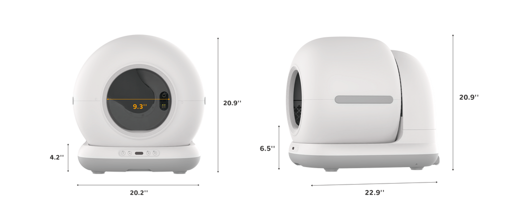litière pour chat autonettoyant avec caméra 1080P HD